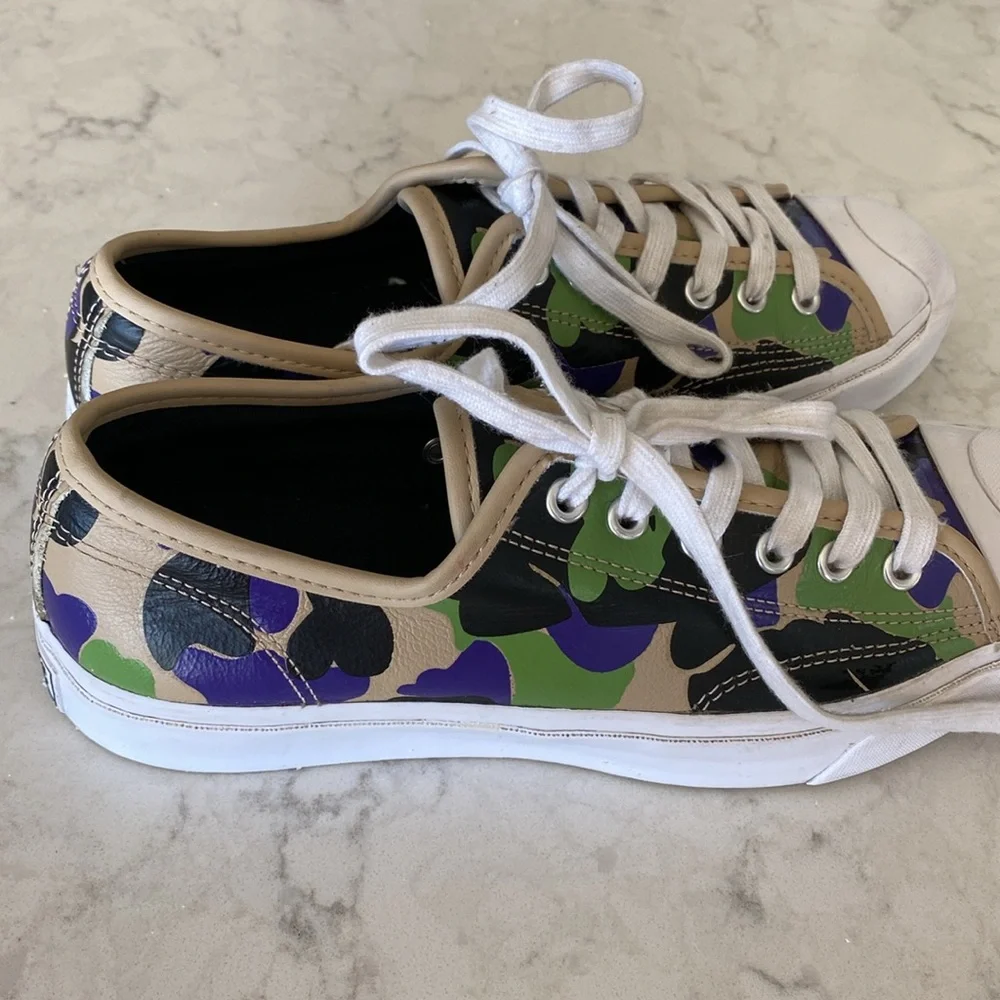 Unisex Converse Jack Purcell. Oxford  Low Candied Ginger Camo women 7.5